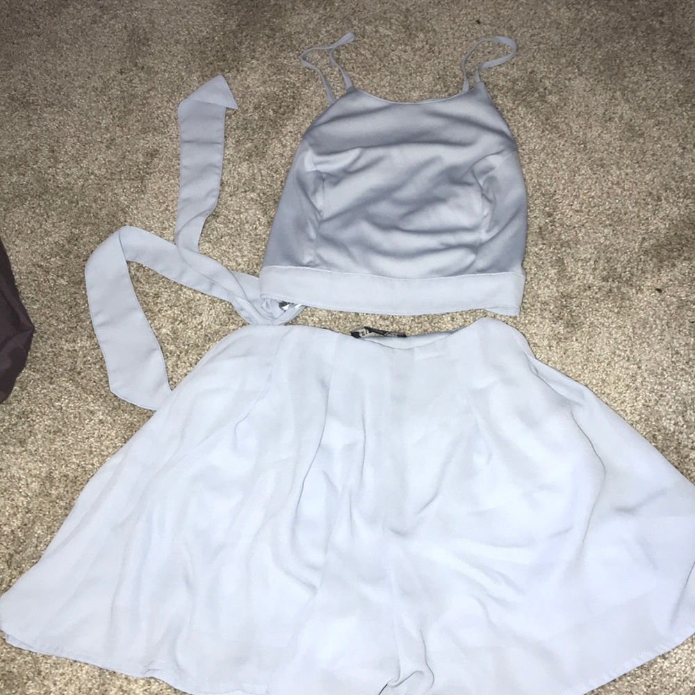 Baby blue 2 piece fashion nova set!!